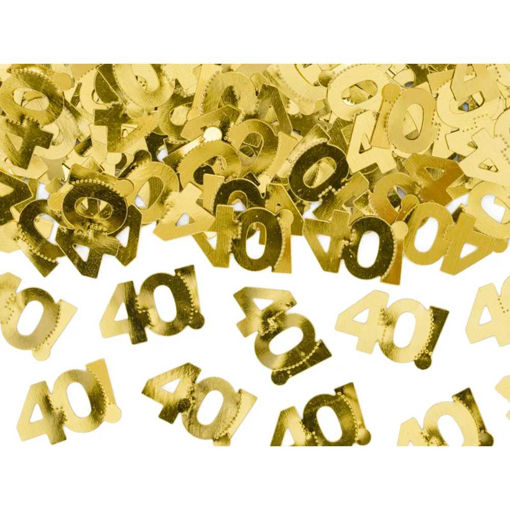 Picture of CONFETTI GOLD 40TH BIRTHDAY 15G